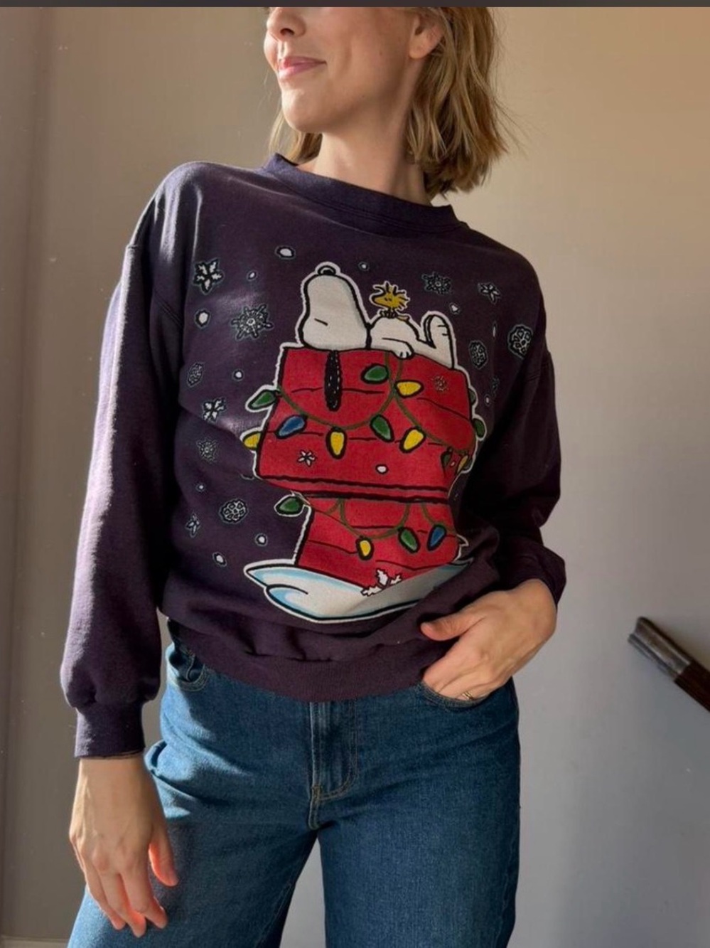 Vintage 90’s Peanuts Snoopy Christmas Crewneck
